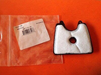 HUSQVARNA BLOWER AIR FILTER PART# 545112101 FITS MODELS 125B,125BVX ...