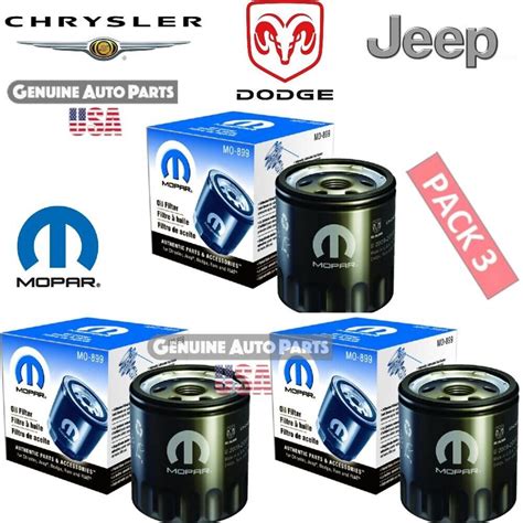 Mopar Engine Oil Filter Mo Jeep Grand Cherokee Pack Premium Oil