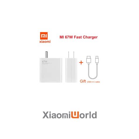 Bộ Sạc Nhanh Xiaomi 67W Kèm Cáp Sạc Miworld