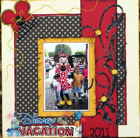 Disney Vacation Disney Scrapbook Disney Scrapbooking Layouts Disney