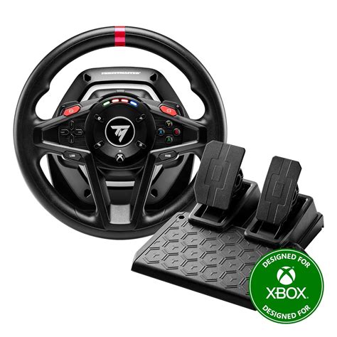 Thrustmaster T X Force Feedback Racing Wheel With Magnetic Pedals In