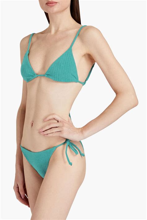 ONIA Kate Ribbed Low Rise Bikini Briefs THE OUTNET