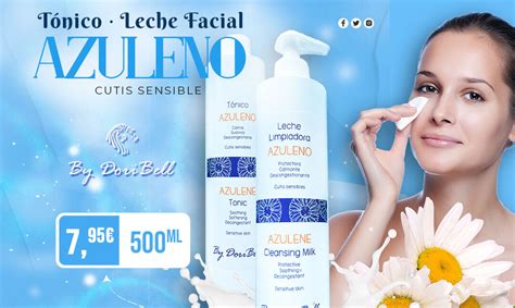 Línea Desmaquillante Tónico y Leche al Azuleno By Doribell Beauty