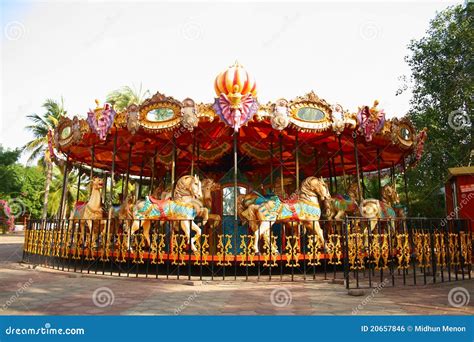 merry    empty theme park stock photo image  bars