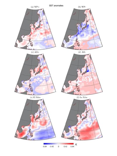 Same As Figure 4 But For Sea Surface Temperature Sst Anomalies In