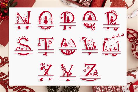 Free Christmas Vibes Split Svg Monograms Bonus 40 Christmas Svg Files Designious