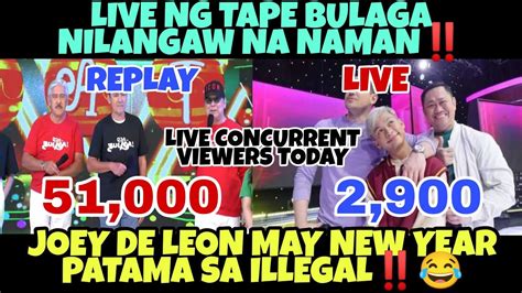 Joey De Leon May Patama Sa Illegal‼️ Live Ng Tape Nilangaw Na Naman‼️