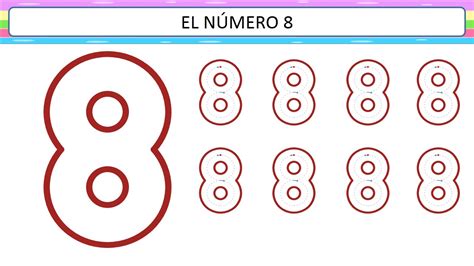Grafomotricidad Número 8 Manualidades A Raudales
