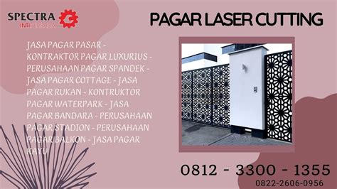 Jasa Perancangan Pagar Laser Cutting Pagar Laser Cutting Jual Murah