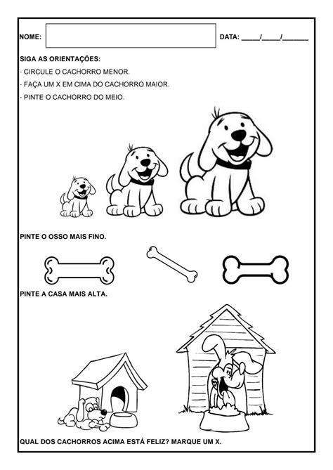 Alto E Baixo Educação Infantil - Atividades Com Conceitos Alto E Baixo Para EducaÇÃo Infantil - EspaÇo ...