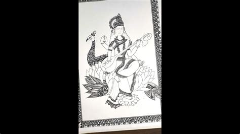 How To Draw Goddess Saraswati Step By Step Part 2 Maa Saraswati