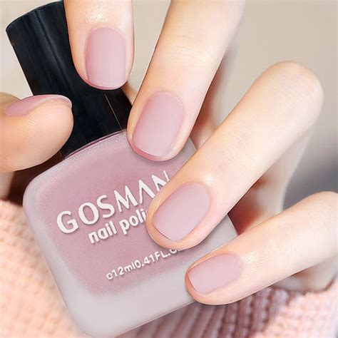 Matte Nail Polish No Need To Use UV Lamp Fast Dry Nude Pink Nail Polish Cutics Nail Polish Tool