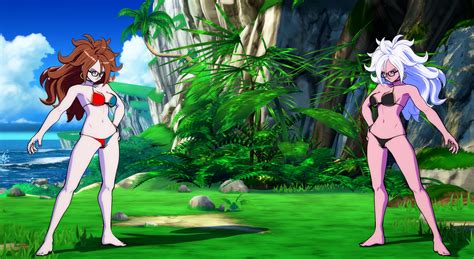 Bikini Android 21 Lab Coat Dragon Ball FighterZ Mods