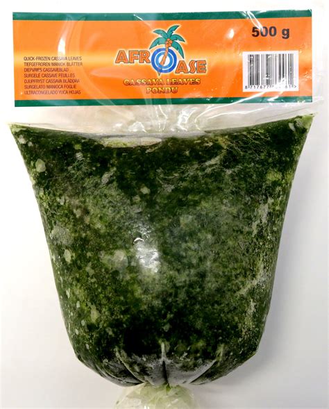 Afro Ase Cassava Leaves Pondu B 500g Afro Euro Afryka Shop