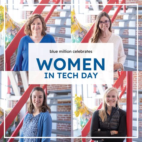 Celebrating Women In Tech Blue Million