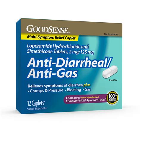 Goodsense Loperamide Simethicone Caplets Mg Mg Anti Gas Anti