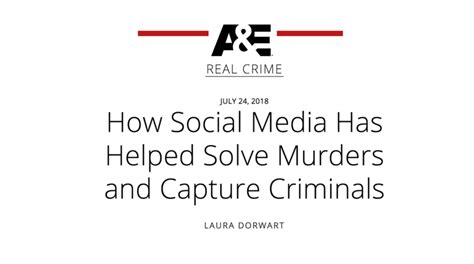 Aande Interview Social Media Solve Crimes Stronghold Cyber Security