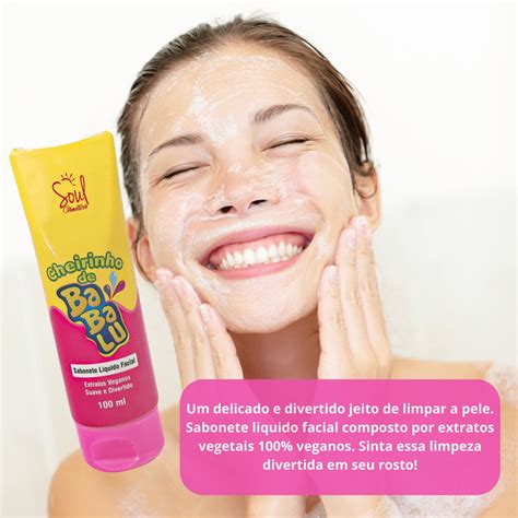 SABONETE LÍQUIDO FACIAL CHEIRINHO DE BABALU SOUL COSMÉTICOS Nova