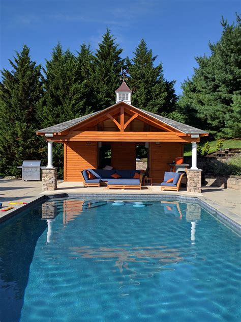 Pin On Backyard Pavilions Pool Pavilions Amish Pavilions