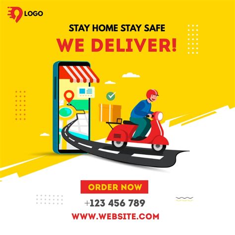 Home Delivery Service Template Postermywall