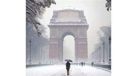 Snow Clad Delhi Kolkata Ai Creates Stunning Visuals