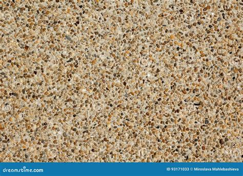 Close Up Of An Exposed Aggregate Concrete Finish Stock Image Image Of