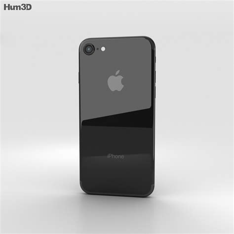 Apple iPhone 7 Jet Black 3D model - Electronics on Hum3D