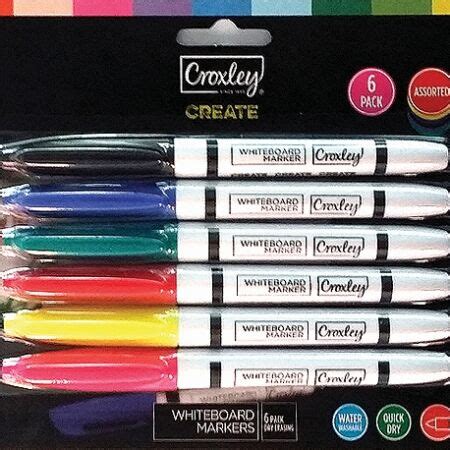 CROXLEY CREATE Whiteboard Markers Pack Of 4 Assorted Colours Croxley SA