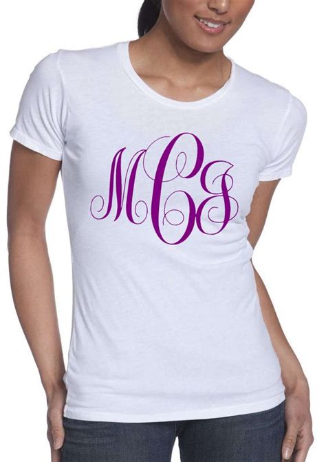 Monogram Initials Personalized Custom Cute T Shirt On Etsy 1499