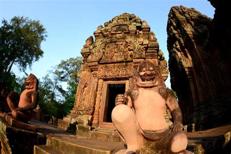 Cambodia Siem Reap Angkor Kbal Spean Temple Editorial Photography