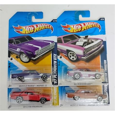 Hot Wheels 67 Plymouth GTX 71 Plymouth Road Runner Plymouth Duster Thruster Shopee Malaysia