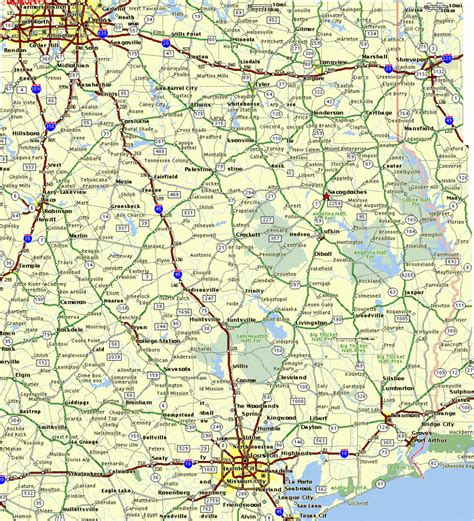 East Texas County Map | Printable Maps