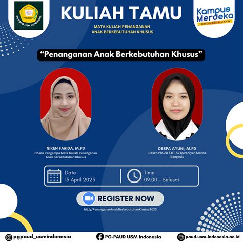 Kuliah Tamu Penanganan Anak Berkebutuhan Khusus Prodi Pendidikan