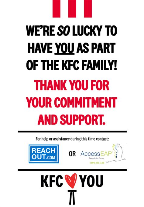 Thank You Kfc Wellbeing