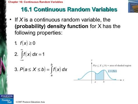 Chapter 16 Continuous Random Variables