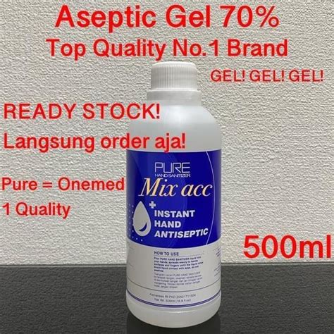 Jual Hand Sanitizer Gel Ml Aseptic Gel Antiseptic Top Quality