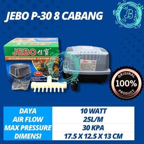 Jual Jebo P P P Pompa Udara Aerator Hi Flow Air Pump Blower