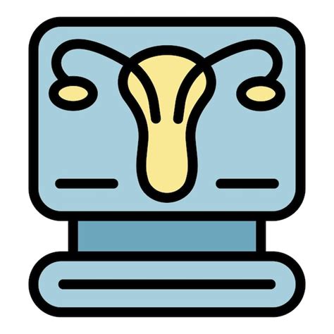 Premium Vector Gynecology Computer Monitor Icon Outline Gynecology