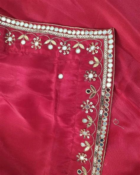 Gold Work Embroidery Saree Embroidery Design Handmade Embroidery