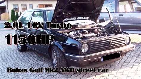 Brutal Golf Mk2 1150HP 16V Turbo Acceleration From Boba Motoring