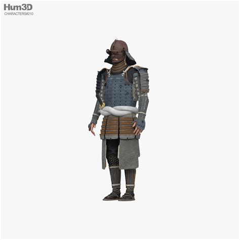 Samurai 3D model - Download Character on 3DModels.org