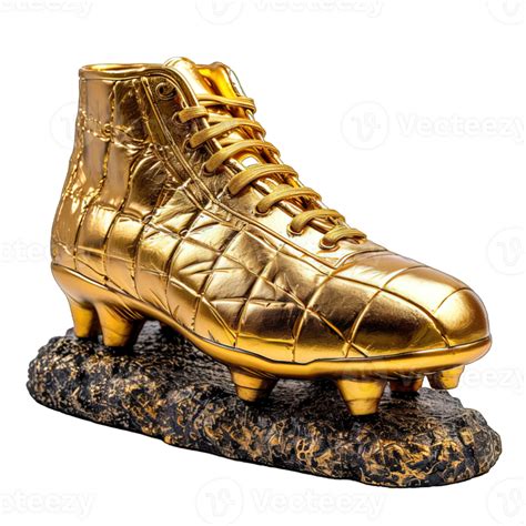 AI generated Golden Boot Award Isolated on Transparent Background ...