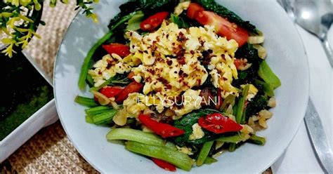 Resep Tumis Caisim Plus Telur Orak Arik Yummy Oleh Elly Suryani Cookpad