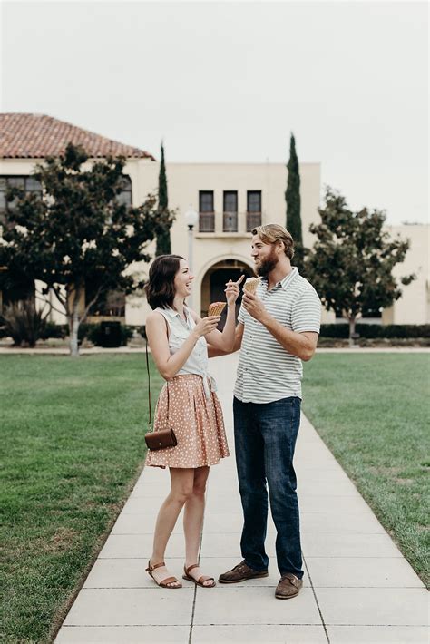 A Young Couple Eats Ice Cream By Stocksy Contributor Briana Morrison