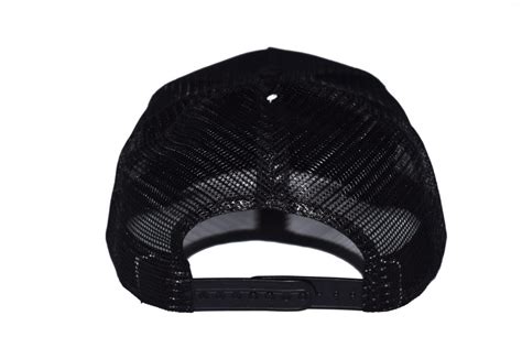 Black On Black Trucker Cap With Mesh Sog Supremacy Of God