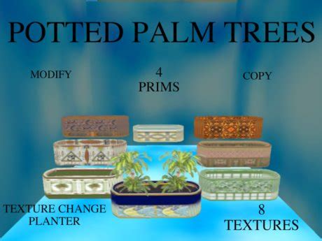 Second Life Marketplace - Potted Palm Trees