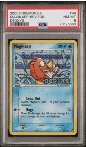 Pokemon Card Psa Mint Magikarp Ex Deoxys Reverse Holo Low