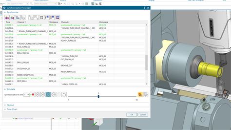 Nx Cam Tutorial Synchronization Of Multi Channel Machines In Nx Cam