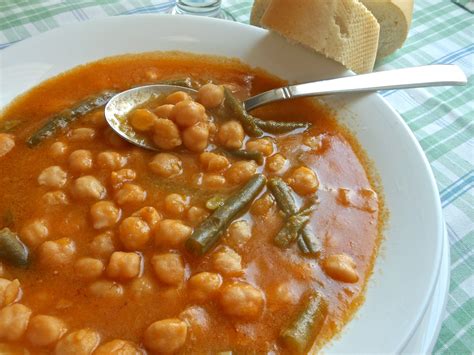 Potaje De Garbanzos Con Calabaza Y Judias Verdes Comida Sana Recetas