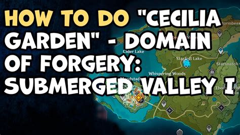 How To Complete Cecilia Garden Domain Of Forgery Submerged Valley